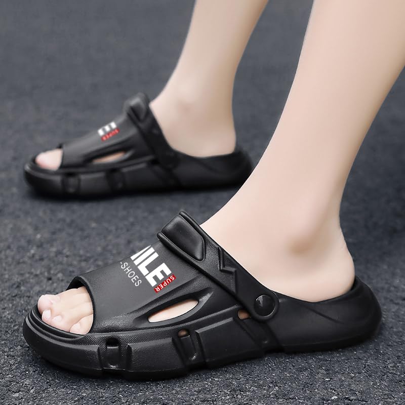 Men’s Shower Slippers, Slides Sandals Pool Slides House Slippers Non-Slip Indoor Outdoor Bathroom Shoes Summer Beach Sandals2
