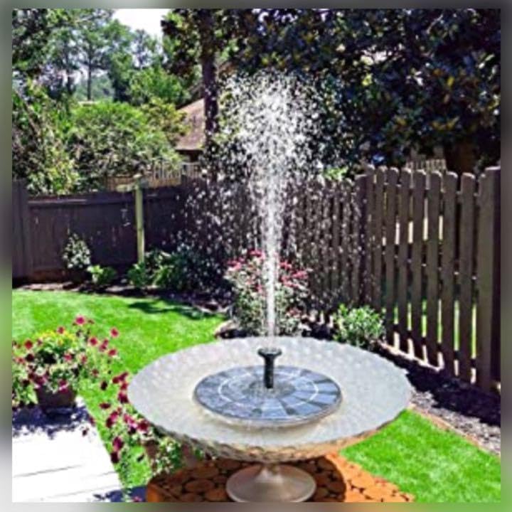 ❤曇の日でも稼働し続けられる❣ガーデニングによく映えてお洒落♪❤噴水ポンプ 曇の日でも稼働し続けられるガーデニングによく映えてお洒落噴水ポンプ