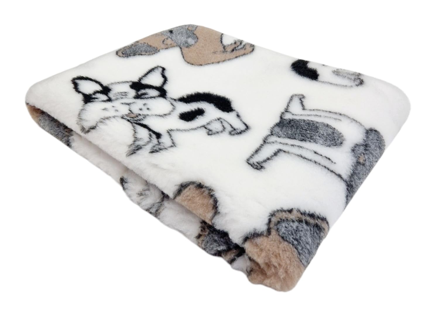 WOOF AND PUP, White, Medium 100cm x 75cm (40" x 30")