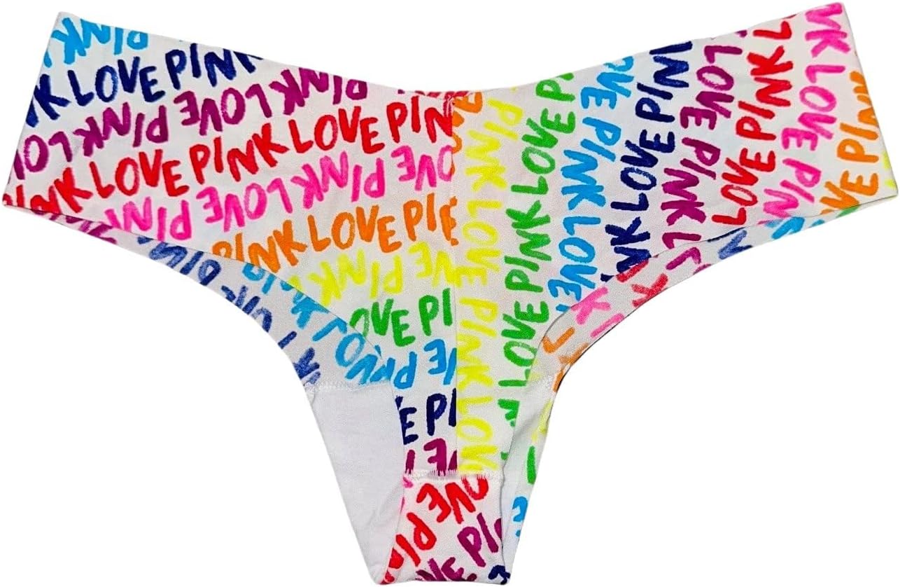 Victoria's Secret Pink No Show Thong Panty/Underwear Multicolor New - Image 2