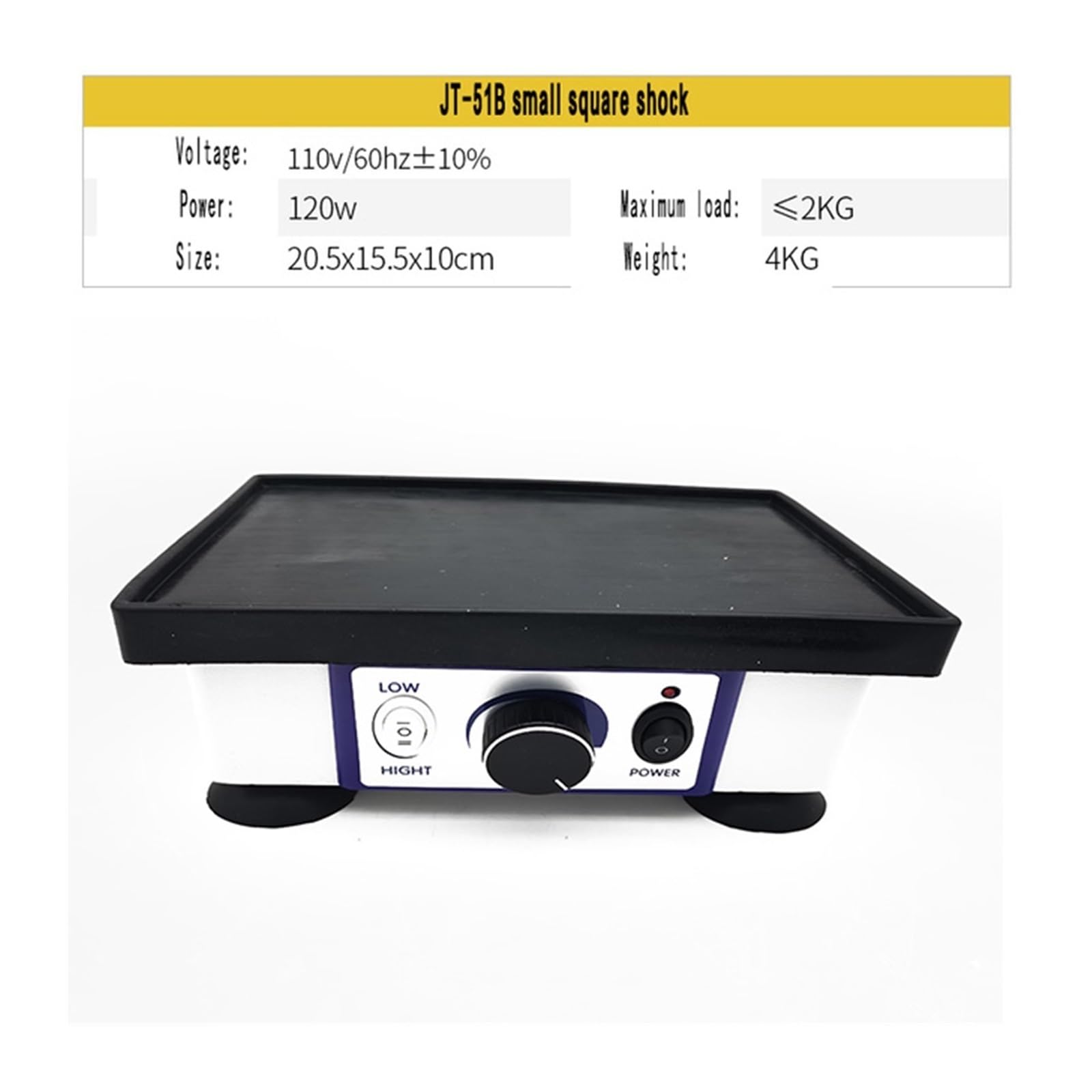 Oscillatore for gesso dentale Attrezzatura for laboratorio odontotecnico Macchina for scuotimento del for vibrazione moo Per uso fai da te(Brown)