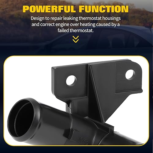 Miniatura 4 de OCPTY Carcasa de termostato para Daewoo Leganza 1999-2002, para Daewoo Nubira 1999-2002, el conjunto de carcasa del termostato del refrigerante del