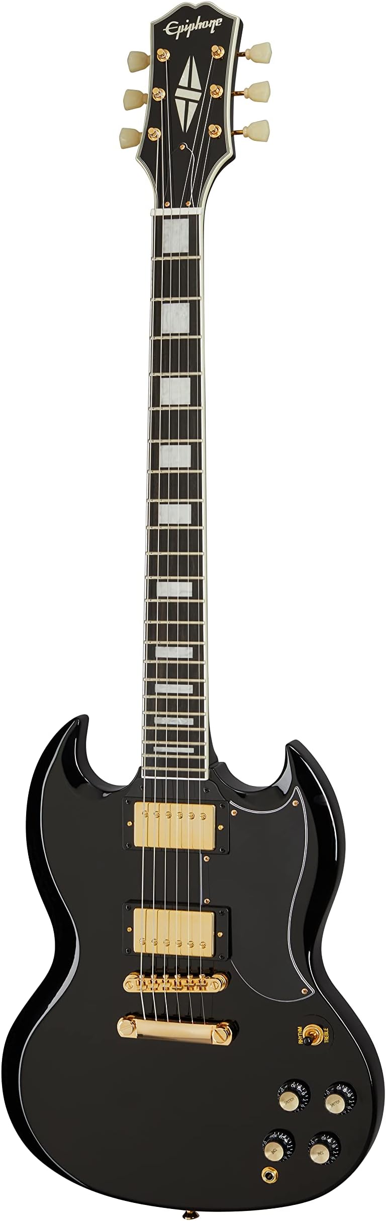 Epiphone SG Custom Electric Guitar Ebony Gold Hardware