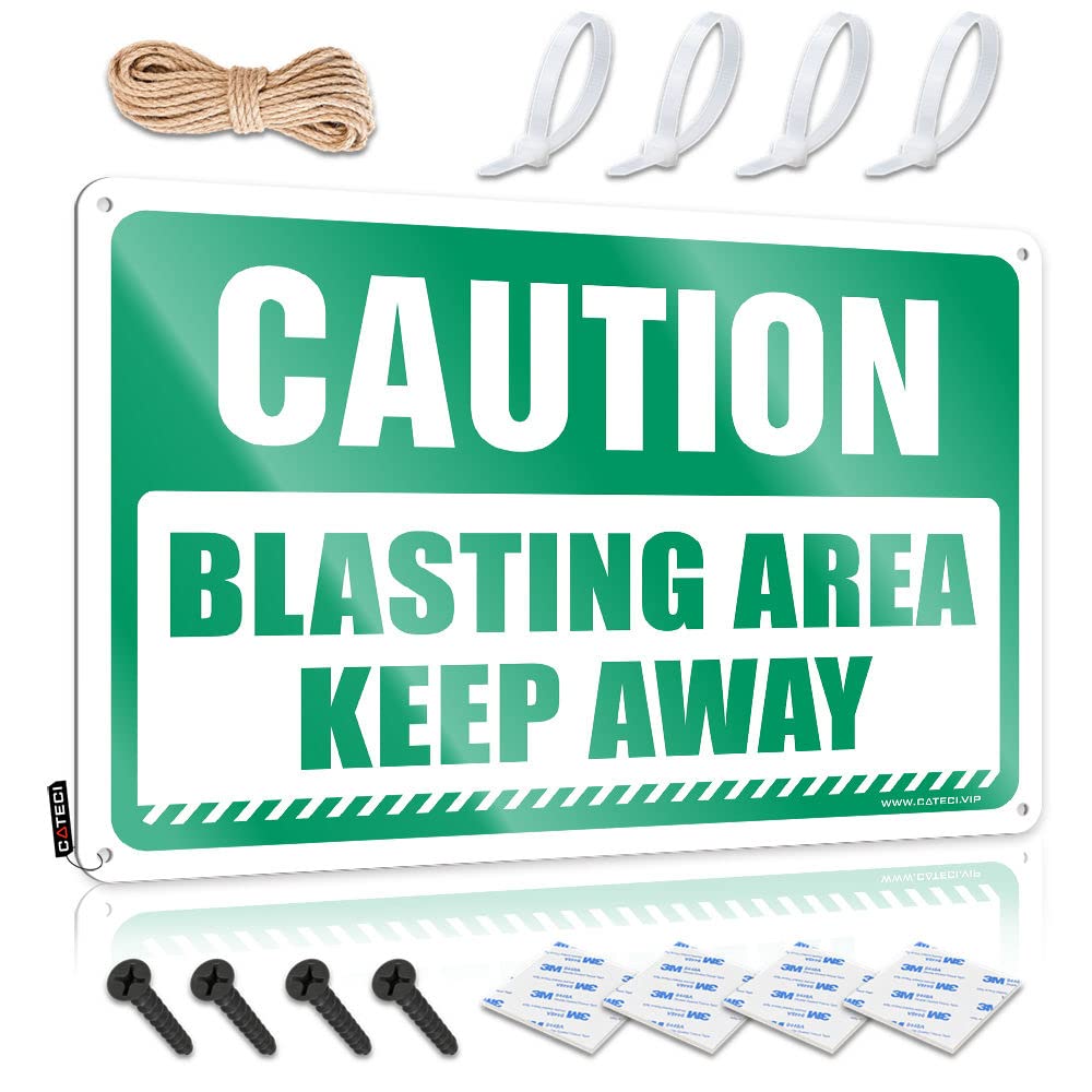 Signs For Room Caution Blasting Area Keep Away Tin Sign Garage Signs For Men Funny Funny Garage Bar Signs