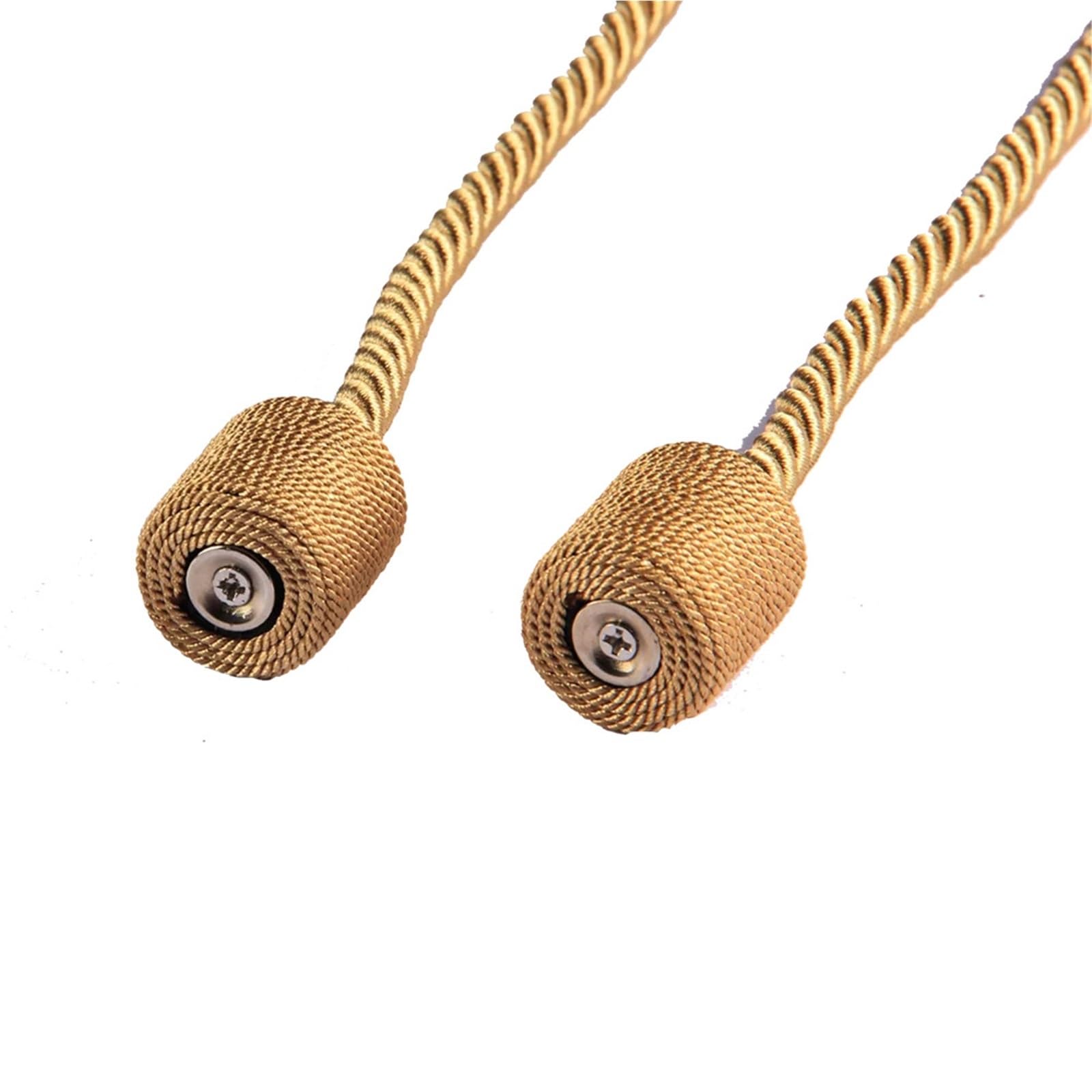 Lot de 10 embrasses magnétiques pour rideaux - Accessoires décoratifs pour chambre à coucher, rideaux de fenêtre - Support à clip (café)