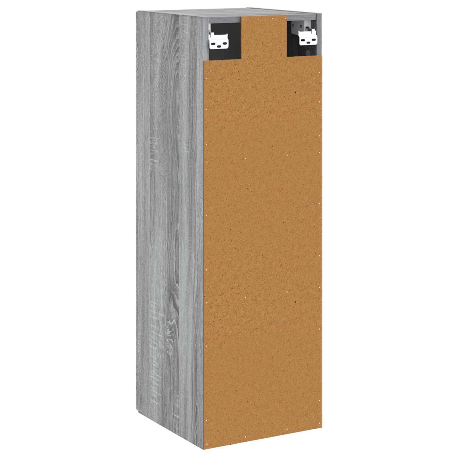 Gecheer Wandmontierter Badezimmerschrank Grau Sonoma 33 x 34,5 x 100 cm, Moderner Badezimmerschrank Stauraum-Schrank für Make-up Waschbecken Gästebad890528