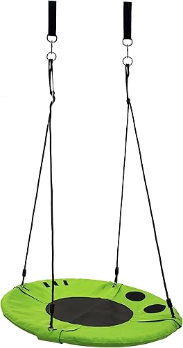 Vivere Flying Saucer Tree Swing Hammock Chair para niños (verde tierra)