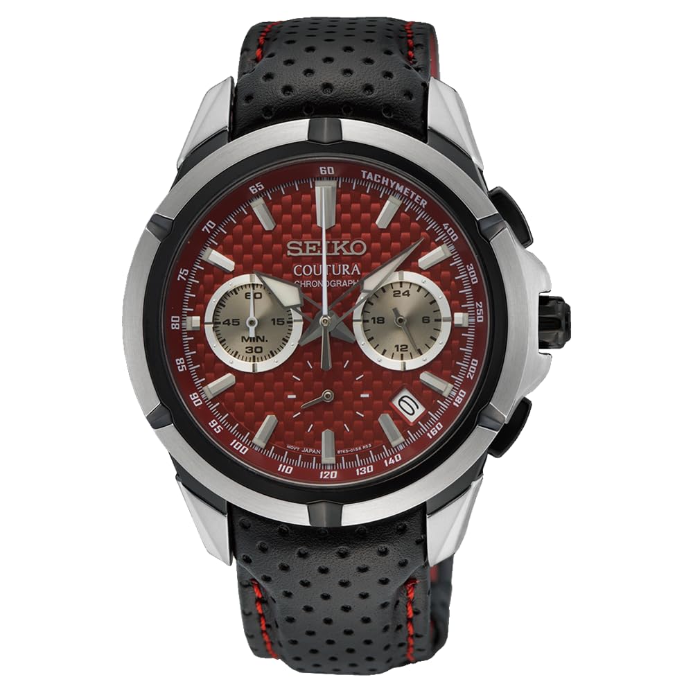 Seiko Stainless Steel Analogue Red Dial Men Watch-Ssb435P9, Bandcolor-Black (B0CMHF7GJ8) Amazon Price History, Amazon Price Tracker