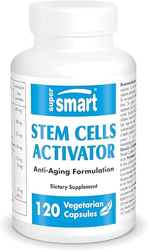 Supersmart - Activador de células madre - Fórmula natural estimula las células madre - Extracto de Fucoidán impulsa el sistema inmunológico -