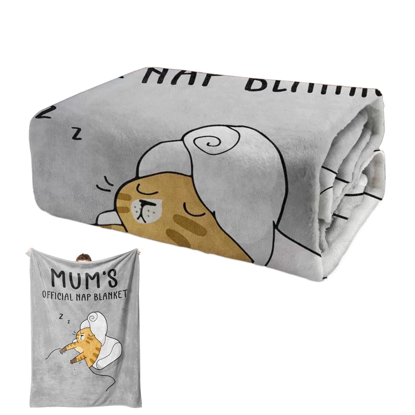 Eidoct Grey Mum Gifts Blanket, Mum Birthday Gifts, Presents For Mums On Valentines Mothers Day Christams,Mummy Presents For Mother's Day, Christmas, Valentine's Day, Fluffy Blanket For Mum (Grey)