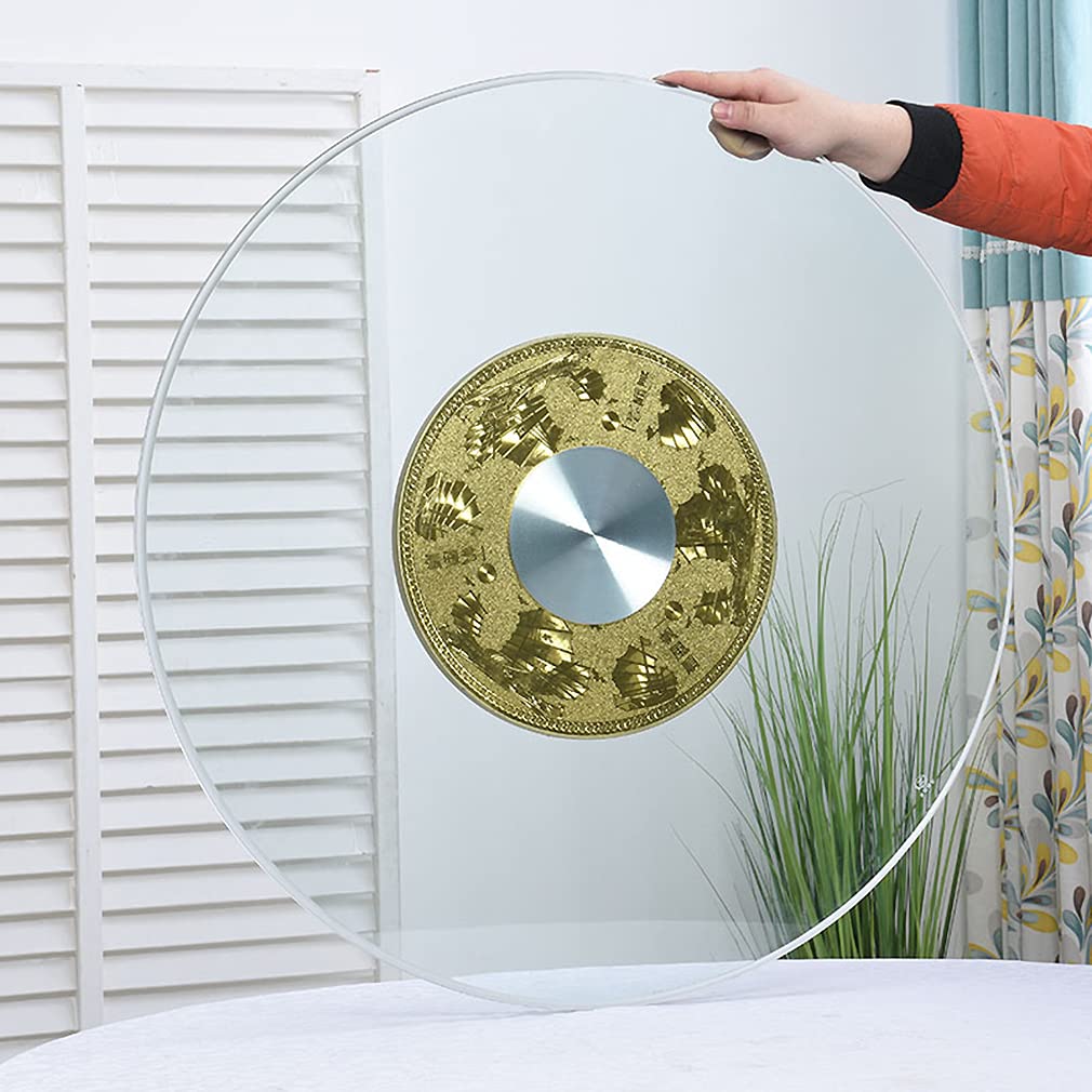 Grande assiette de service lisse en verre trempé de qualité