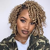 Vista 55 de BOHOBABE Cabello de Ganchillo Pre-retorcido Passion Twist de 14 Pulgadas Cabello Corto Ombré Gris Pre-enrollado de Ganchillo Passion Twist