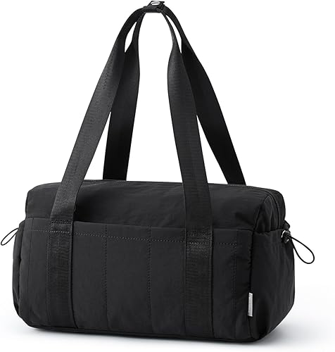 G4Free Pequeña bolsa de gimnasio para mujer de 14 pulgadas con compartimento húmedo, bonita bolsa de lona para viajes, deportes y entrenamiento,