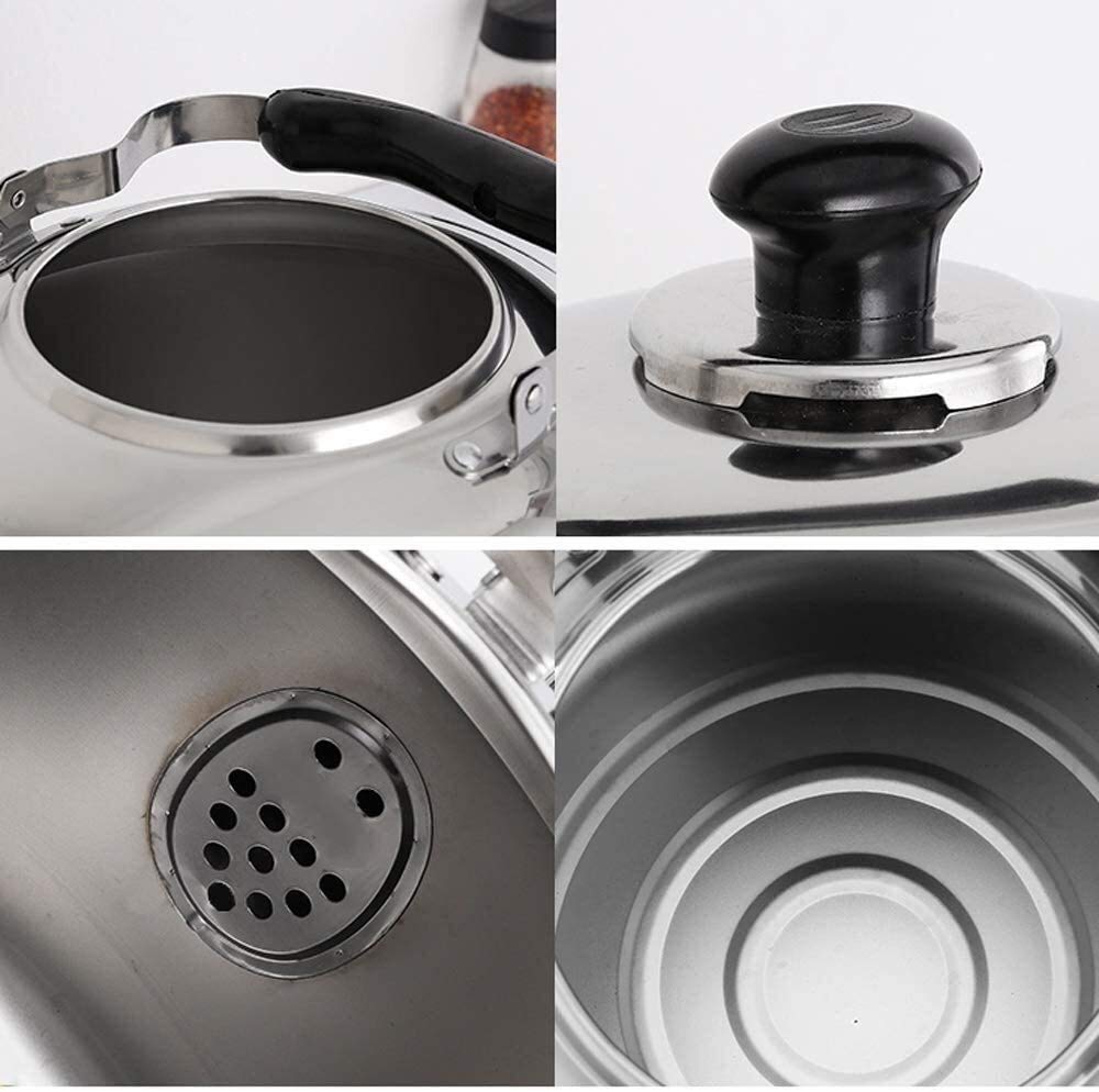 SHISHI Acero Inoxidable Tetera silbido de la Tetera de los hogares de Gran Capacidad de la Caldera 7L Fácil de Limpiar y de Larga Vida útil.