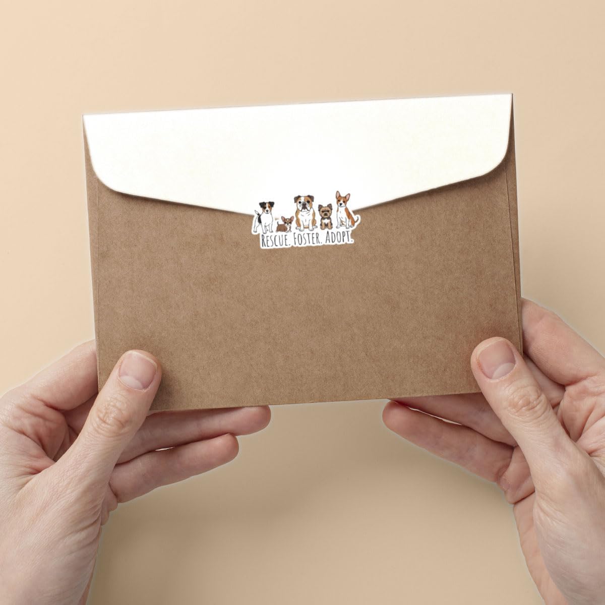 3 Pcs Rescue Foster Adopt Dog Stickers, Cute Puppy Vinyl Decals for Laptop, Notebook, Journal, Car Bumper, Water Bottle, Animal Shelter Support Gift for Pet Lovers, Students 3 Inches - Image 8