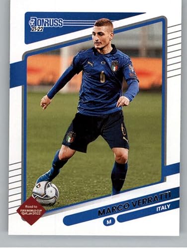 2021-22 Donruss Road to Qatar Soccer #83 Marco Verratti Italy Official Panini Futbol Trading Card (Stock Photo Shown, Card is straight from Pack and