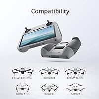 Vista 5 de DJI RC, control remoto con cuerpo ligero, pantalla FHD, batería de 4 horas, palancas de control de precisión, transmisión O3+
