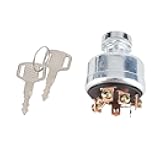 Fafeicy Ignition Switch for Kobelco SK200 3 SK200 5 SK120 5, Durable Starter Switch with Easy Installation & 2 Keys for Excavators and Wheel Loaders