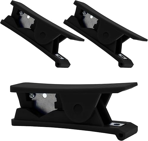 Miniatura 7 de 3 piezas de cortador de tubos de plástico PTFE, cortador de tubo rojo, cortador de manguera de tubo cuadrado para tubo de nailon PVC PU y manguera