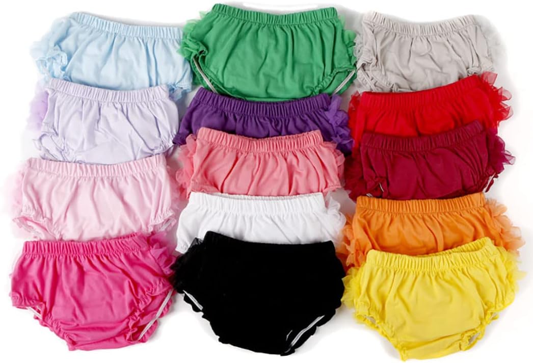 Toddler Infant Baby Girls Lace Ruffle Bloomers Elastic Cotton Tutu Briefs Panties Bottom Shorts - Image 4