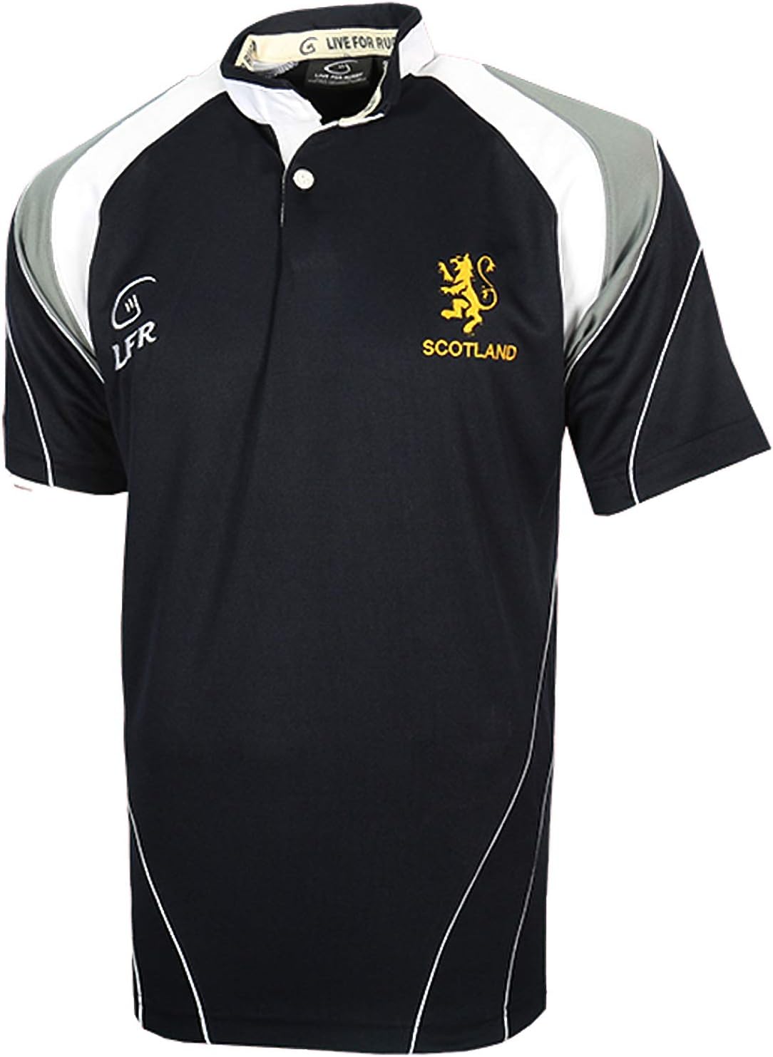 Scotland Rugby Jersey Polo Breathable Shirt Rampant Lion