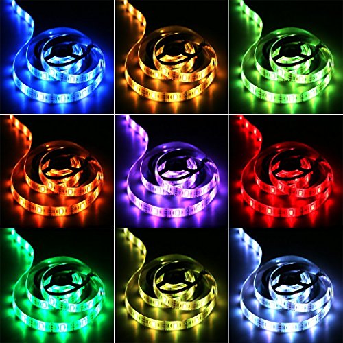 LED Strip, LED Strip Colour Changing LED Fairy,RGB Light Strip Set with Remote Control Ideal for Room, Home, Kitchen, Parties (2m)