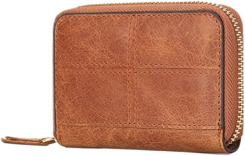 XWWDP - Bolsa para tarjetas de órgano, antirrobo para mujer, tarjetero para hombre, cartera multifuncional con cremallera