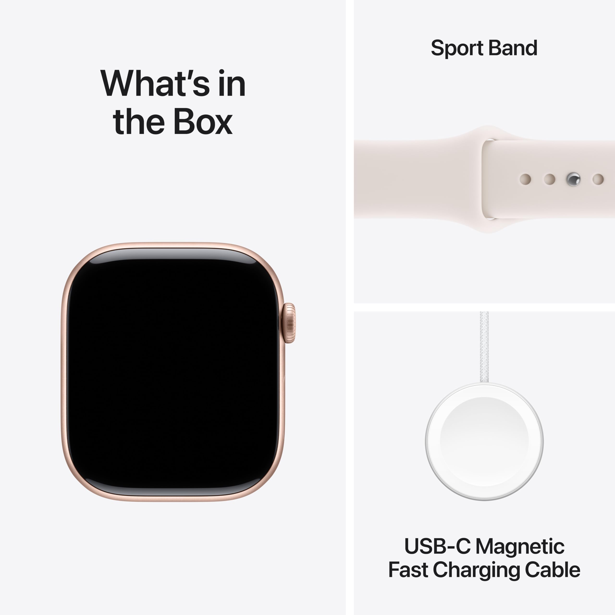 Apple Watch Series 11 [GPS 46mm] Smartwatch with Rose Gold Case and Light Blush Sport Band - S/M. Sleep Score, Fitness Tracker, Health Monitoring, Always-On Display, Water-Resistant - 4