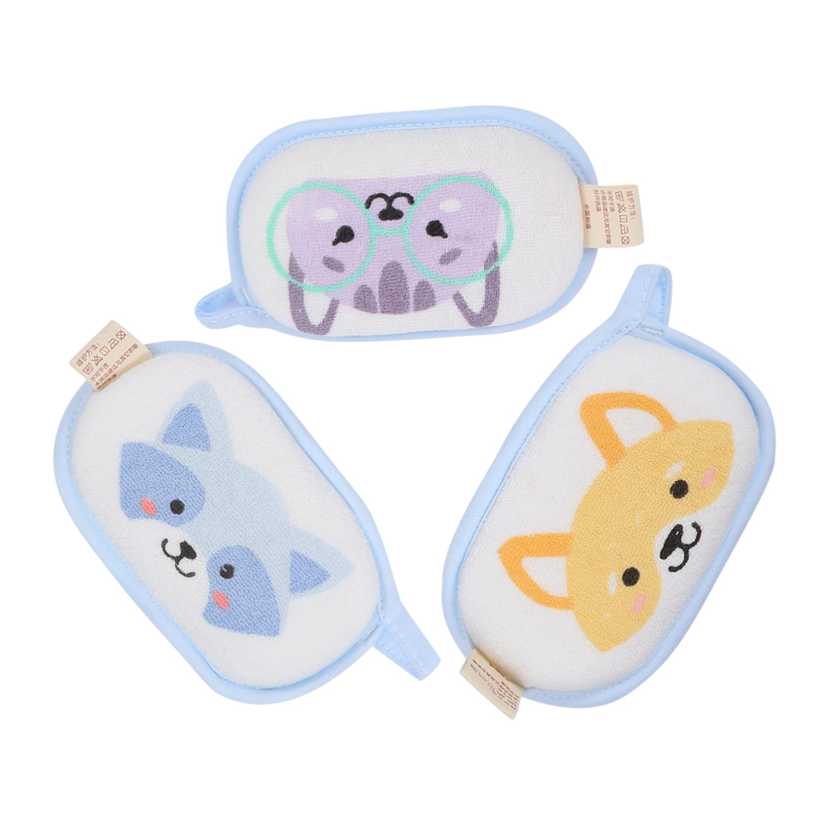 WRITWAA 3pcs Bath Sponge Newborn Bathing Sponge Sponge Babies Sponge Bath Soft Bath Sponge for Shower Sponge Ultra Kiddie Bath Sponge Cotton