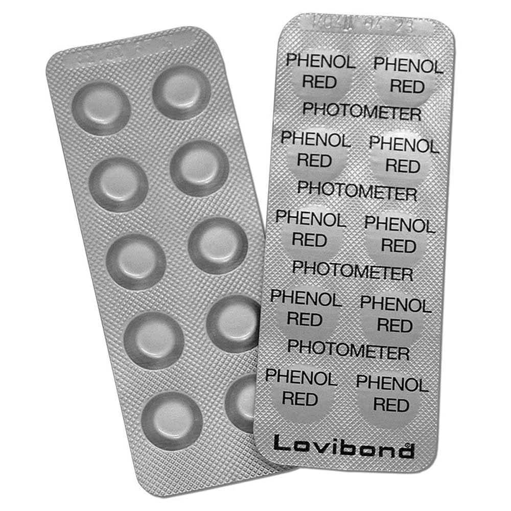 Phenol Red PHOTOMETER 500 tabletek (50 pasków), jakość marki Lovibond Tintometr.