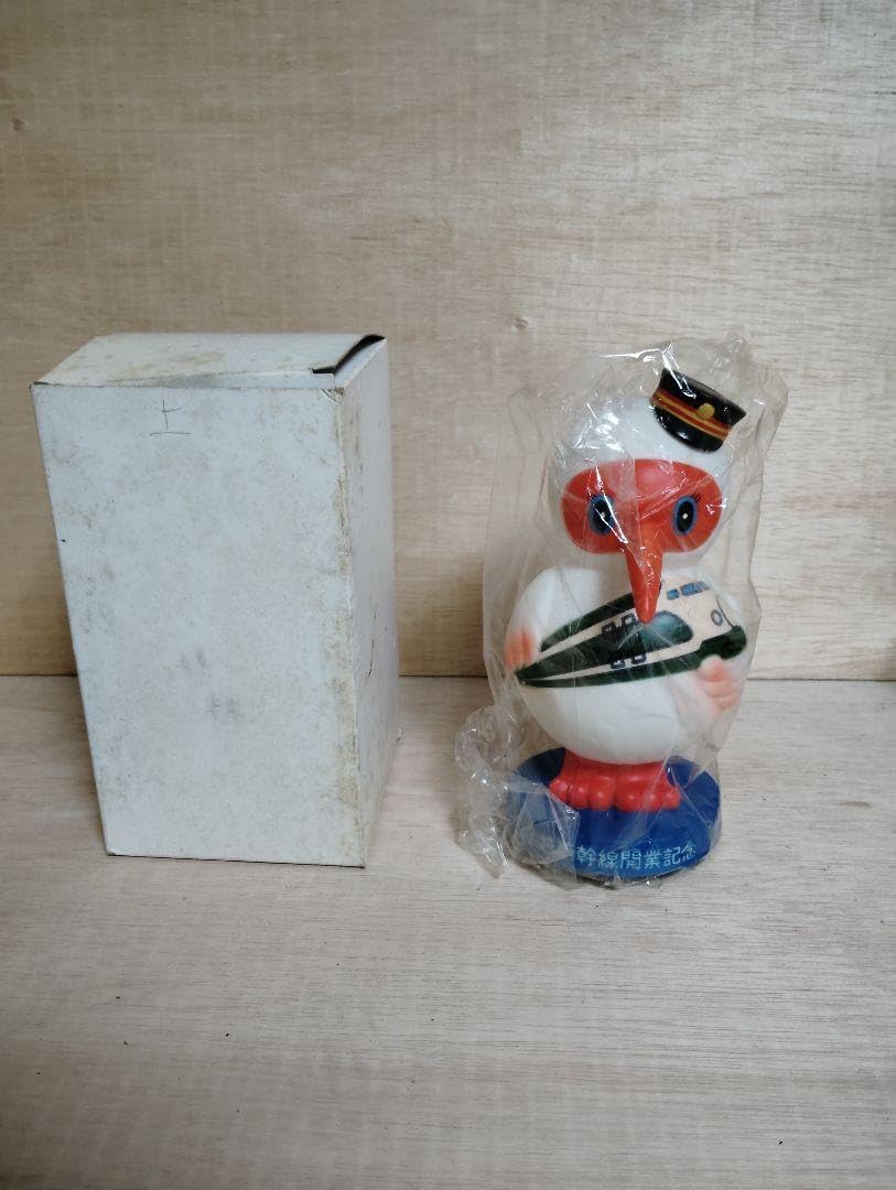 ■レア■昭和57年　上越新幹線開業記念　ソフビ　トキ　当時もの　非売品　企業物 □レア□昭和57年 上越新幹線開業記念 ソフビ トキ 当時もの