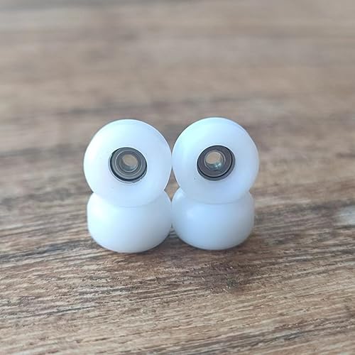 Miniatura 3 de Ruedas de rodamiento Pro para diapasón, miden 0.295 x 0.177 in, POM CNC Mini Finger Skateboard Wheel con rodamientos Ultra Spin - Nueva forma de