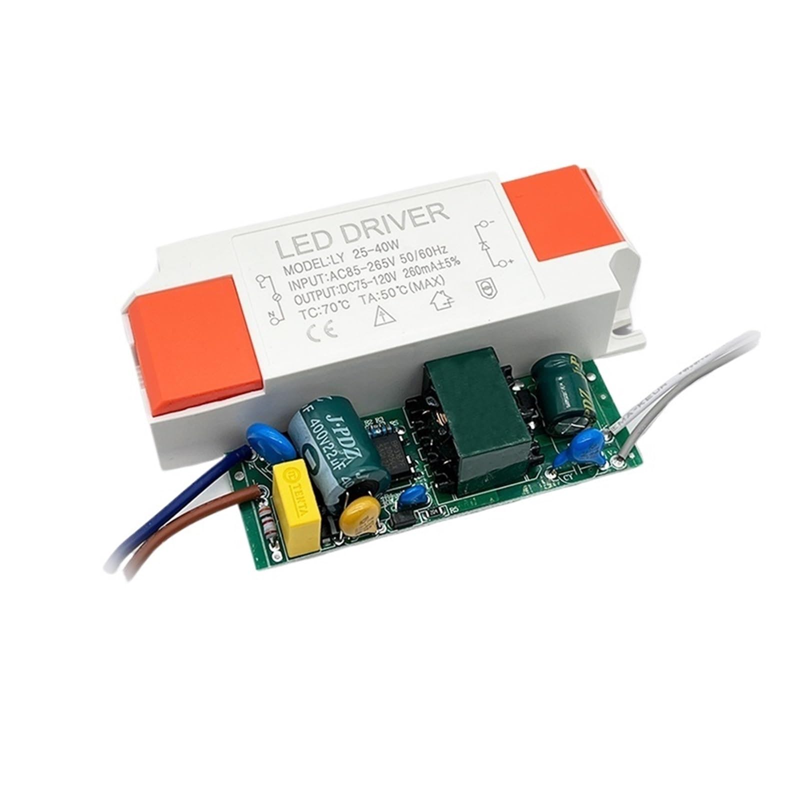 Led Driver Power Ballast Constant Current Isolation 110V Downlight Spotlight Ceiling Light Panel Light(25-40W)