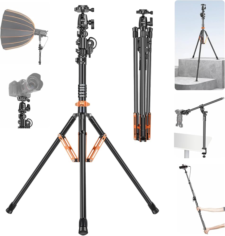 Amazon | QZSD 多機能トランスバーライトスタンド、3-8.2フィート/94