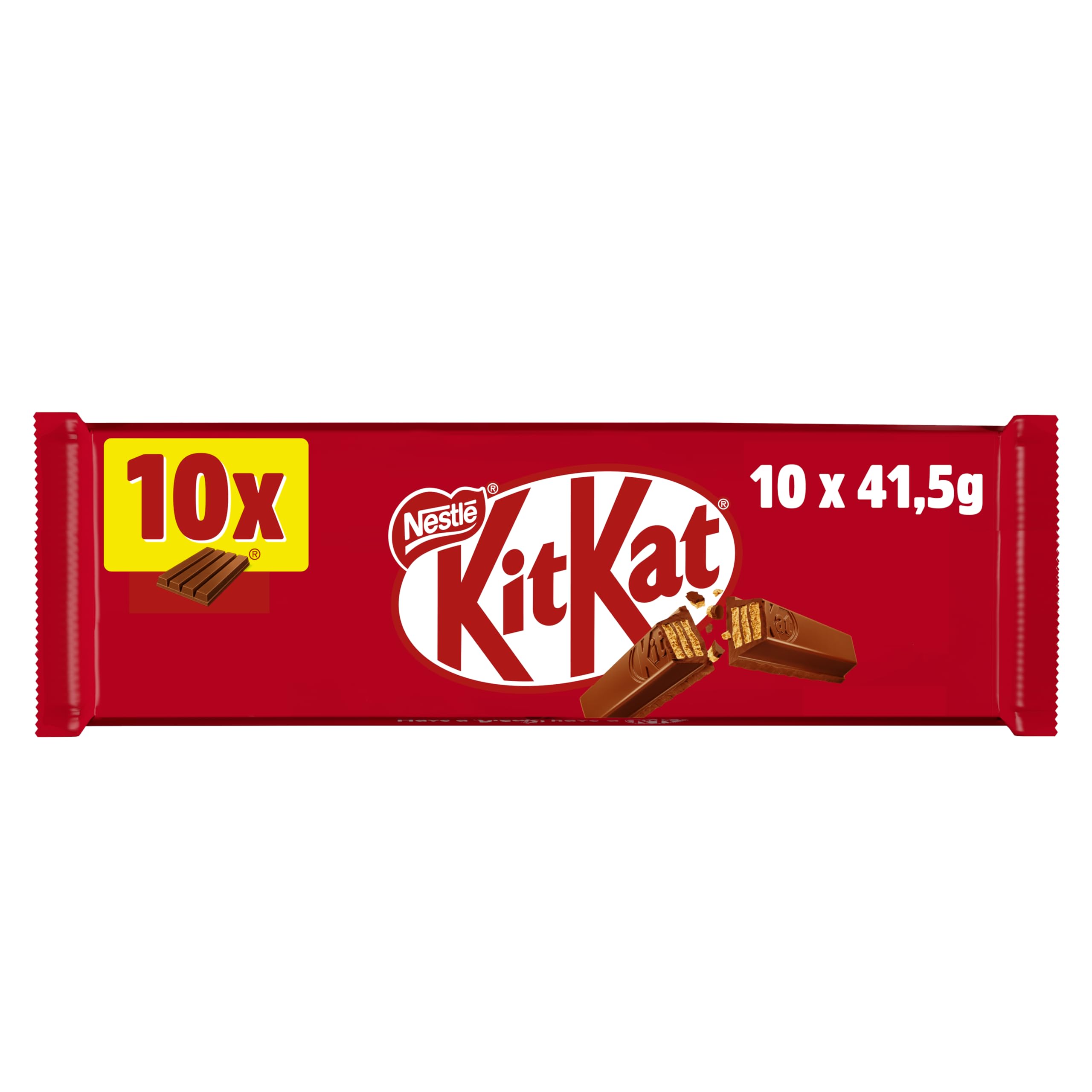 Kit Kat Leche - - Pack de 10 Unidades 430 g - Pack de 24