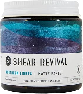 Northern Lights Matte Paste – Strong Hold Hair Clay for Men – Matte Finish, Vegan & Handmade with Natural Ingredients – 96g