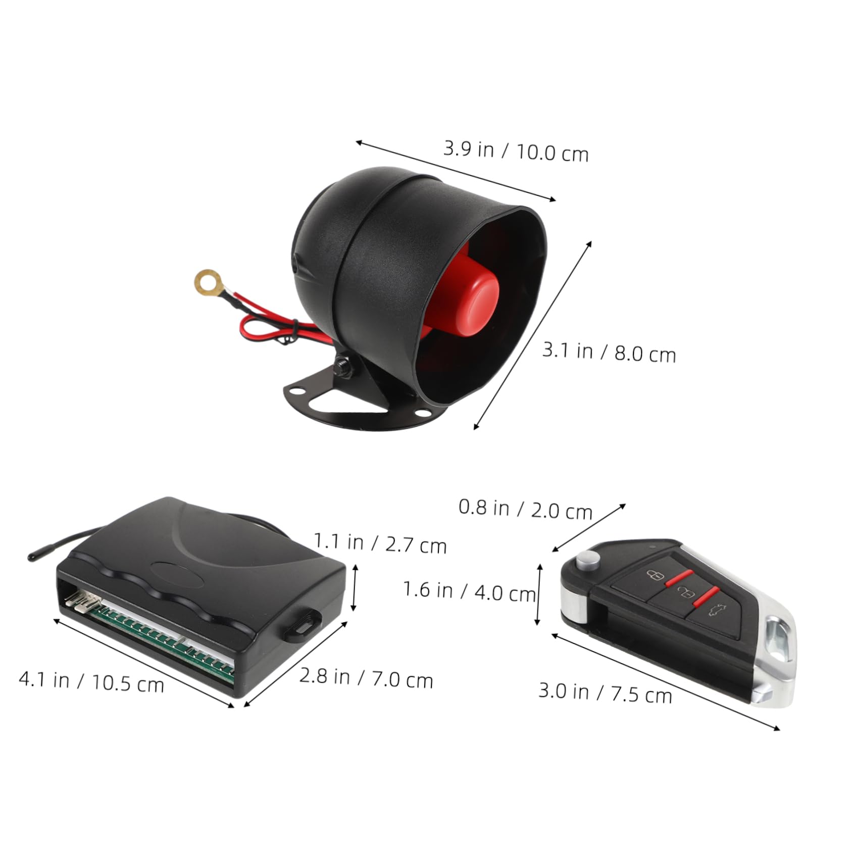 Cabilock Keyless Entry Car Kit Car Security System Remote Start Anti-Theft Alarm Easy Install Universal Fit