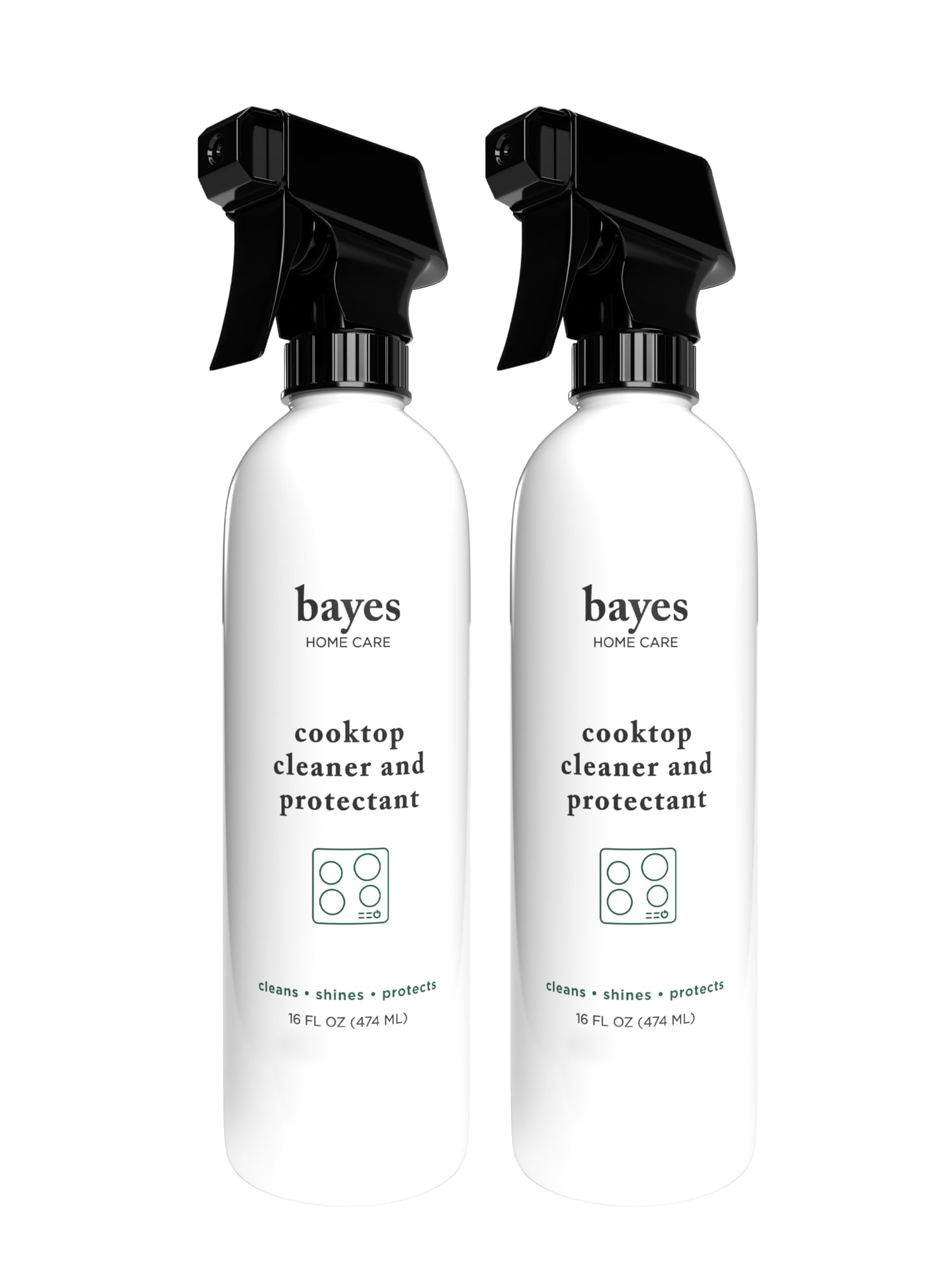 Bayes Cooktop Cleaner and Protectant for Daily Use - Cleans, Shines and Protects Ceramic Glass and Enamel Cooktops - For Fingerprints, Grease, Residue