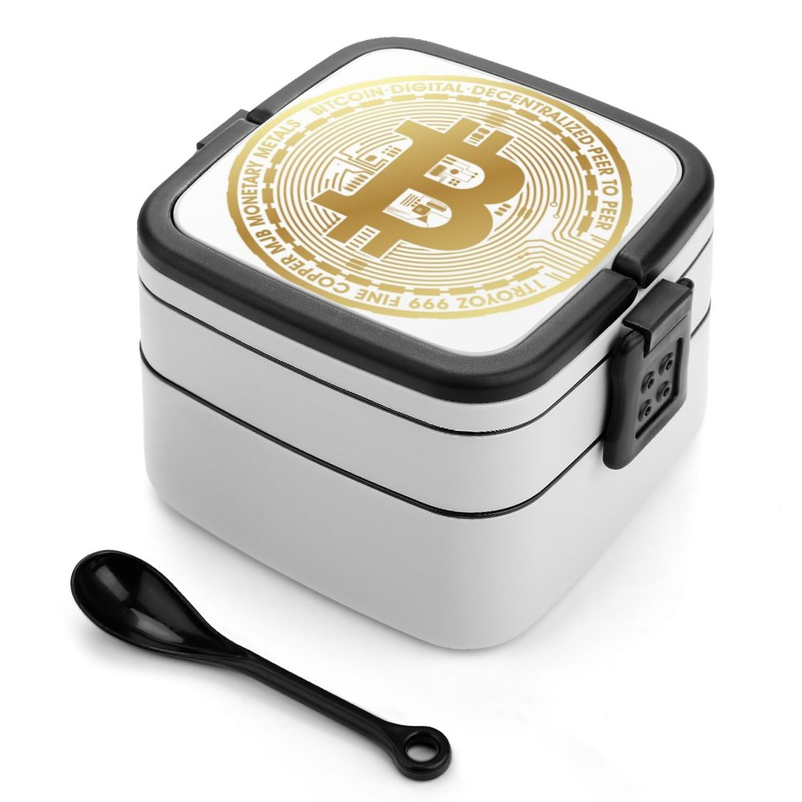 Amazon.co.jp: ビットコイン 新生活 お弁当箱 ランチボックス 冷蔵 女子 高校生 中学生 大人 2段 お手入れ簡単 入園 入学 新生活  プレゼント : 食品・飲料・お酒