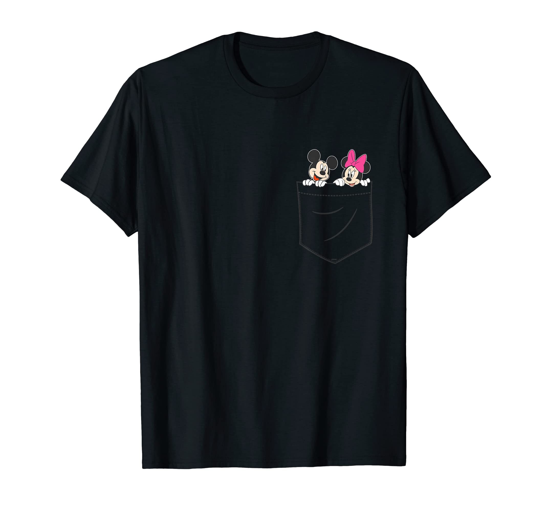 Mickey & Minnie Mouse Small Pocket Couple T-Shirt