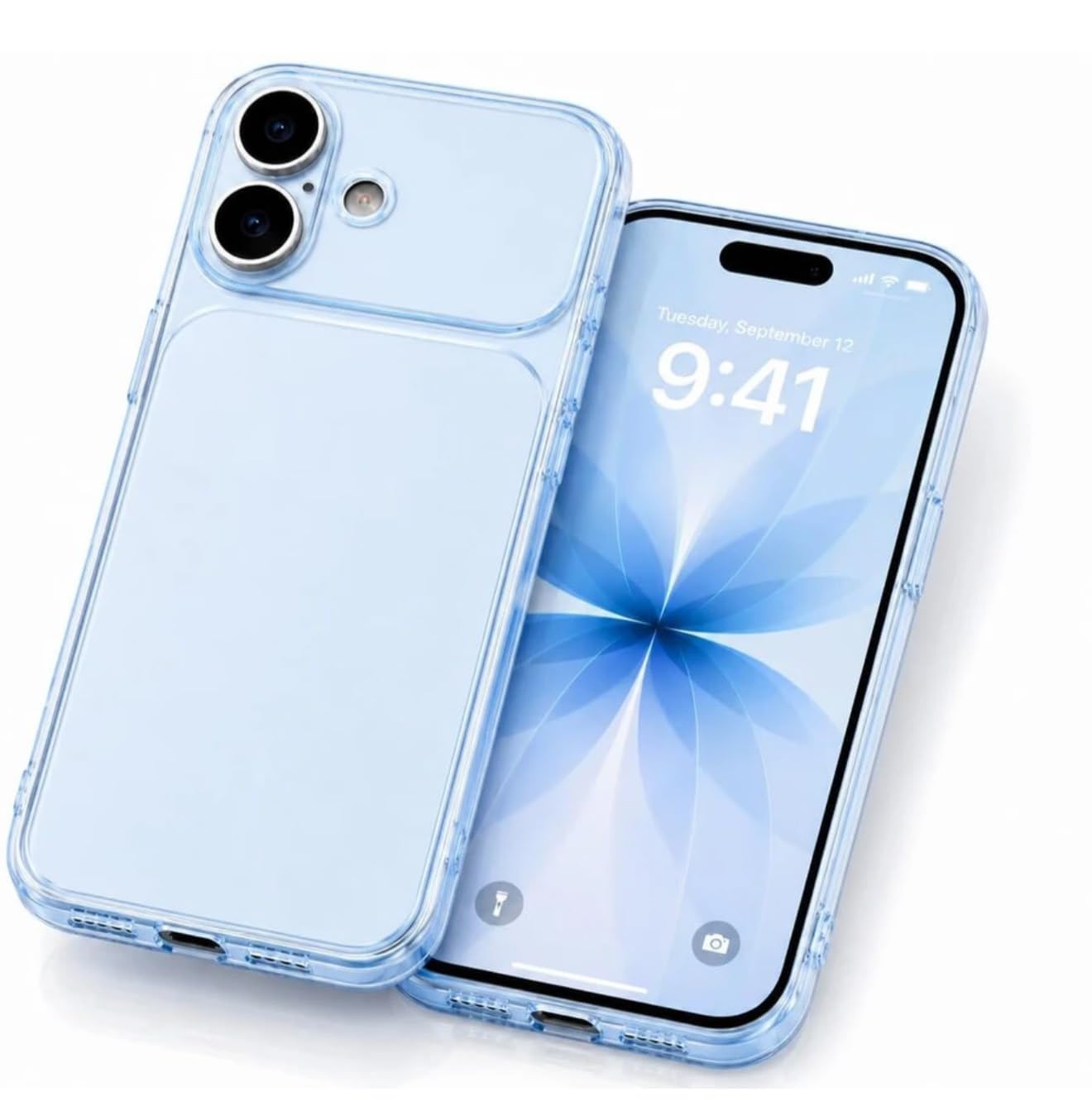 Dezet Compatible Clear Case for iPhone 17 Transparent Matte Soft Slim Shockproof TPU Bumper, Anti-Yellow Crystal Case with Camera Lens Protection Back Cover for (Purple) — Amazon image 24