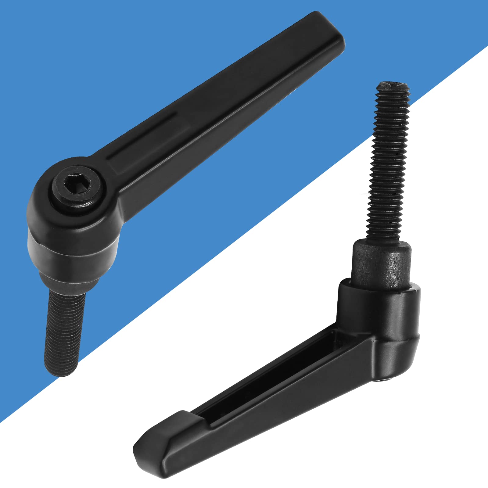 Amazon | Qjaiune 2個 調節可能なクランプレバーハンドル M8