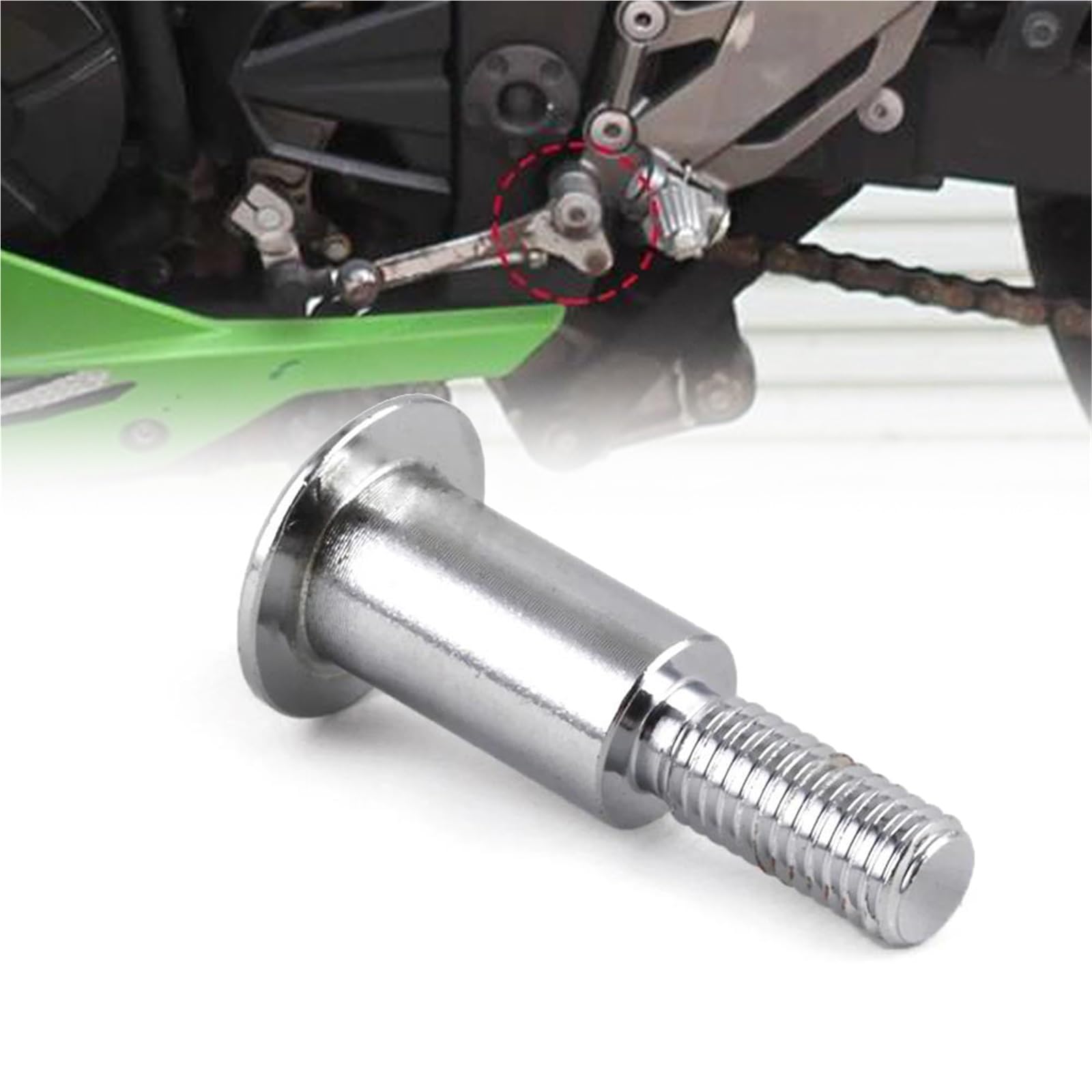 XYHZMZ Gear Shift Lever Pedal Screw for Kawasaki for Ninja 300/250/R Z250 Z300 EX250 EX300 2013-2018 Motorcycle Accessories Mount Footrest