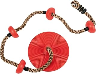 ibasenice 1 Peça De Plástico Para Interior Corda Assento Para Crianças Alça Para Pendurar Ao Ar Livre Plataformas De Escalada Para Crianças Disco Infantil Playground Redondo