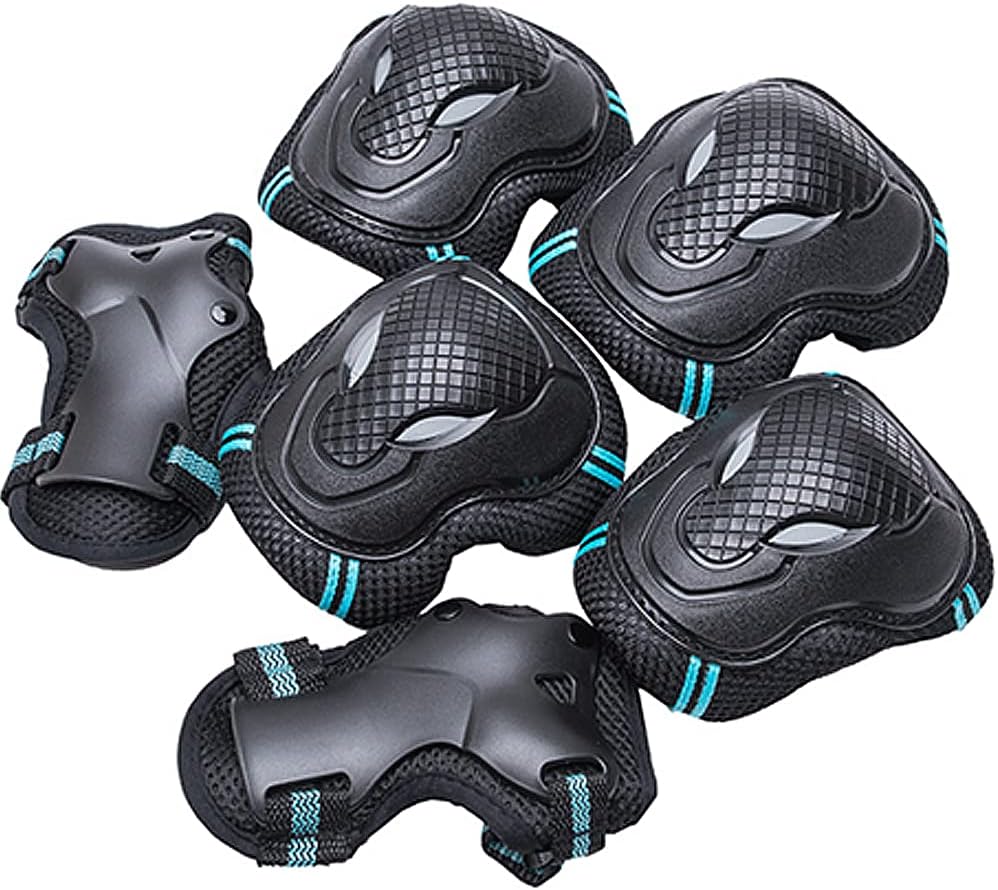 Beauenty Kid/Youth/Adult Knee Pads Elbow Pads Wrist Guards Protective Gear Set, Cycling Skating Roller Skateboard Bike Scooter Outdoor Sports Sports Protective Gear Safety