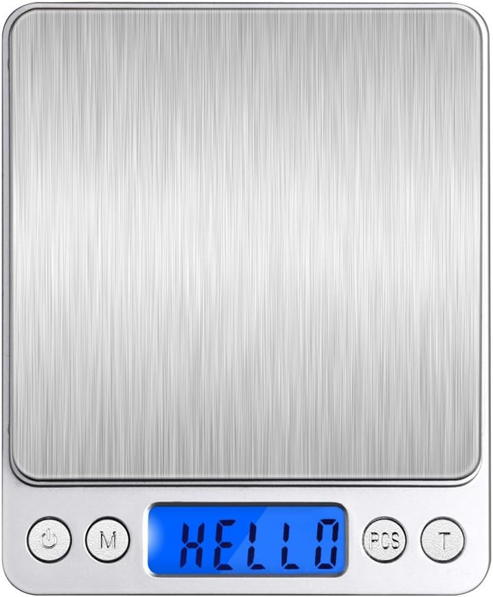 IDAODAN Digital Kitchen Scale, 500g/0.01g Pocket Food Scale