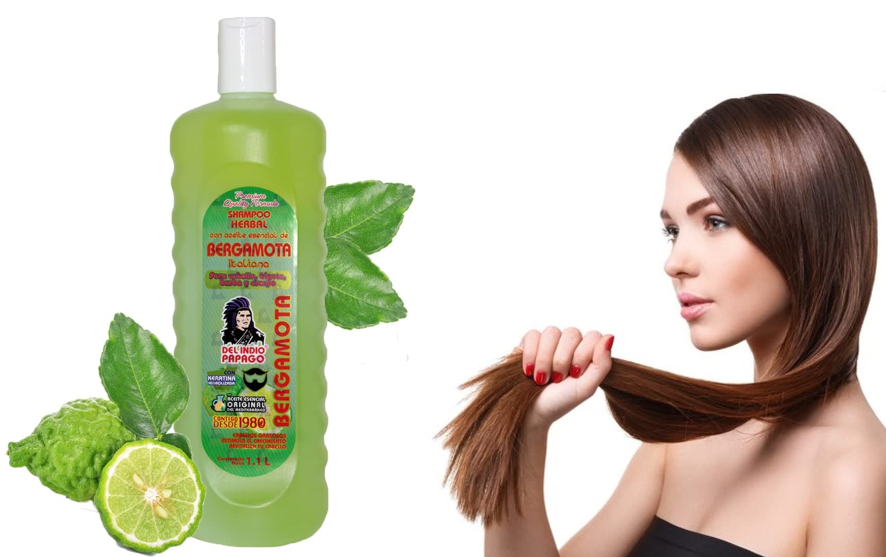 DEL INDIO PAPAGO Bergamot Shampoo Lt Fl Oz Mexican Beauty Smooth And