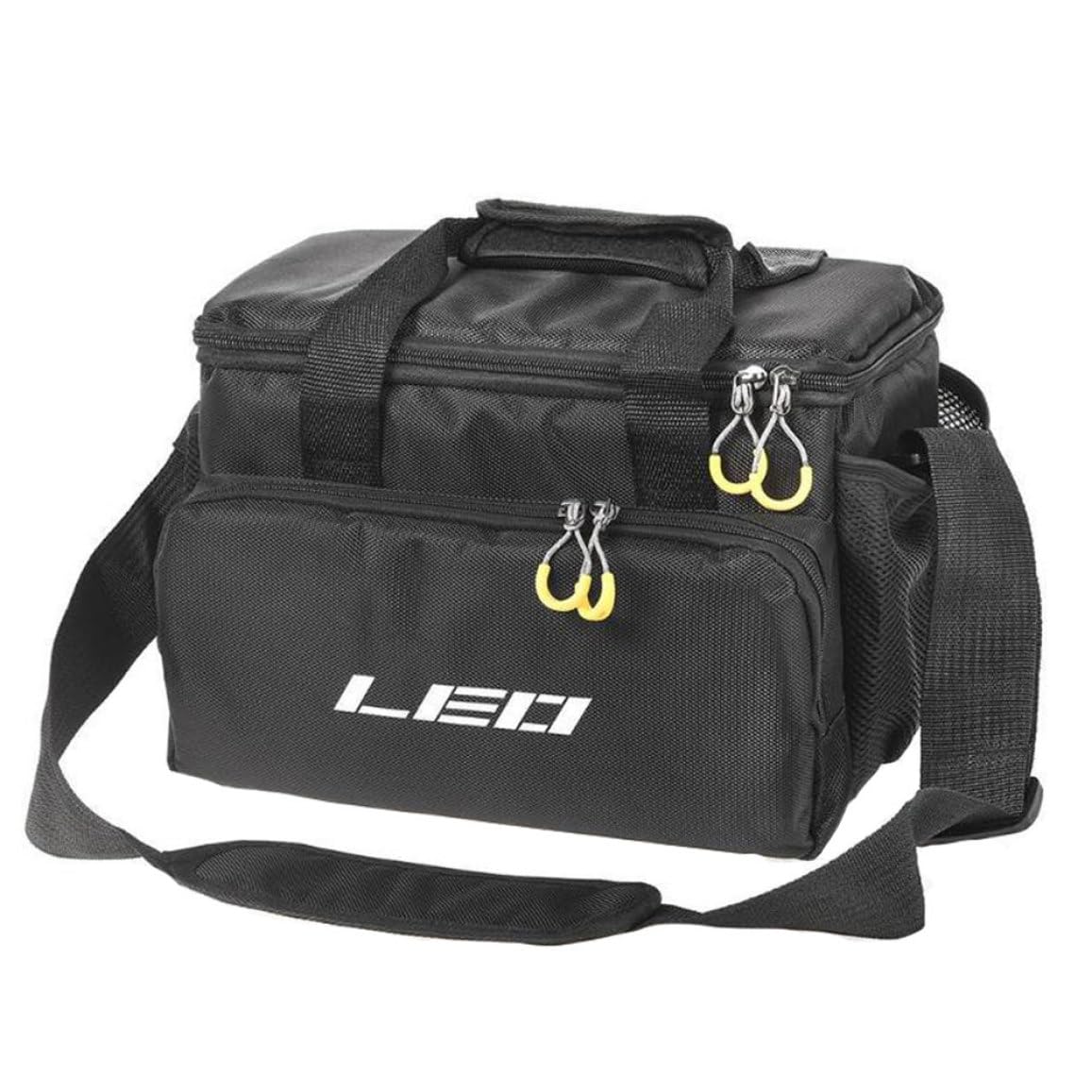 Otbushit Large Capacity Fishing Bag, Multifunctional Lure Shoulder Reel Waist Backpack Black