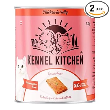 Kennel Kitchen Chicken in Jelly Wet Cat/Kitten Food - 400g Each - Pack of 2