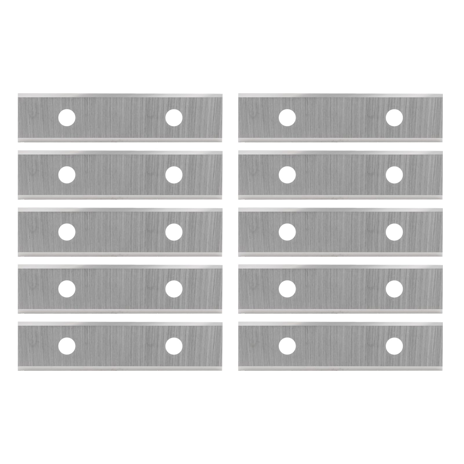 Quadratische 50 mm Hartmetall-Einsätze, 10PCS Schneidklingen für Wendeplatten Bündigfräser, Farbschaber-2 Kanten-50 x 12 x 1,5 mm, für Oberflächen-Rille, Spiralförmige Hobelschneideköpfe, Handschaber